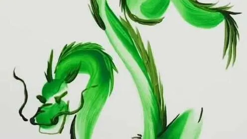(30秒教你画一只青龙)学画一只霸气雄伟的青龙，在纸上展现神秘力量